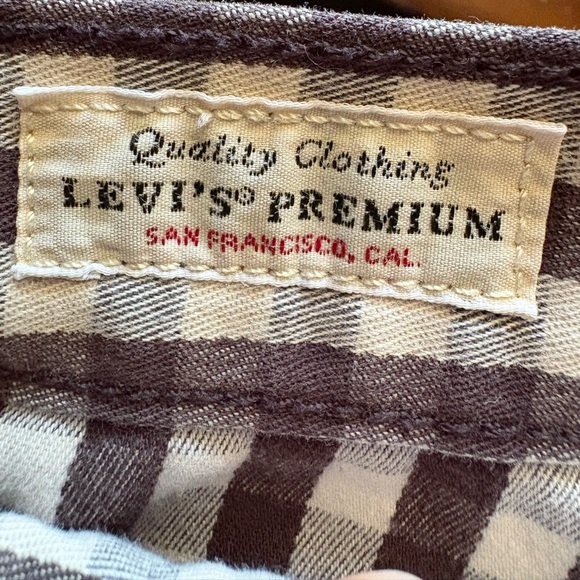Levi's Math Club Slacks Premium
Women's Size W26 Black White checked preloved - Picture 2 of 12